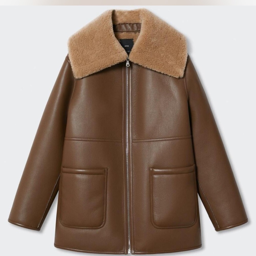 Faux Shearling lined coat
